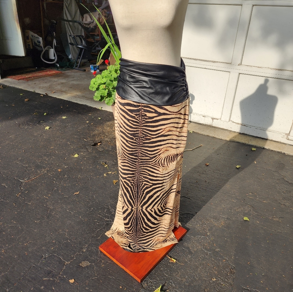Venus Skirt.  Zebra patterned inspired.